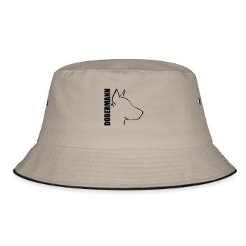 DOBERMANN PROFILE - Bucket Hat - khaki/black - Front