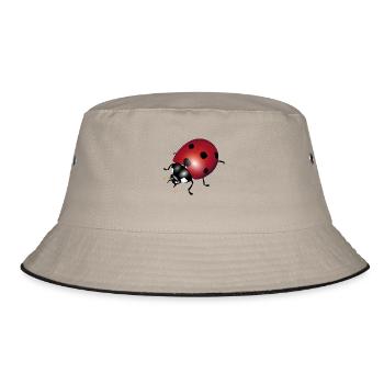 ladybugs - Bucket Hat - khaki/black - Front