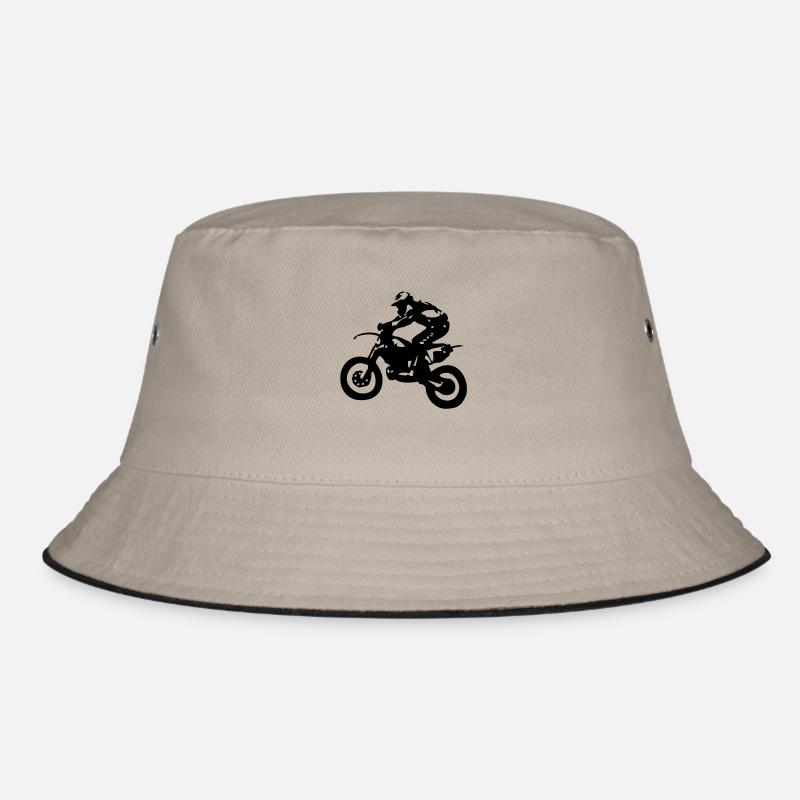 Motocross driver motorbike machine race motorcycle Bucket Hat