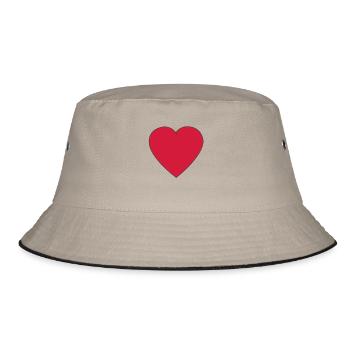 I like - Bucket Hat - khaki/black - Front