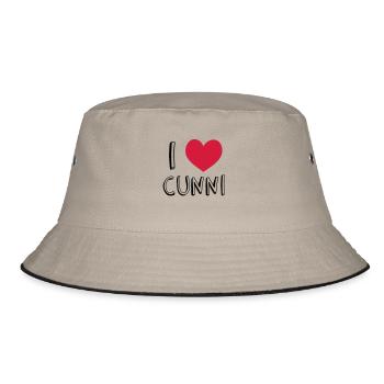 I love Cunni - Bob - kaki/noir - Devant