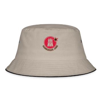 Hamburger Jung - Bucket Hat - Khaki/Schwarz - Vorne