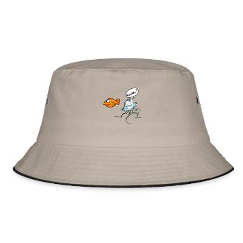 Cuddling? - Bucket Hat - khaki/black - Front