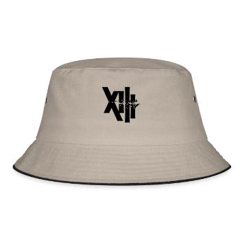 13 - Bucket Hat - khaki/black - Front