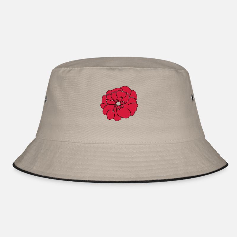 Rote Pfingstrose, Garten, Blume Bucket Hat