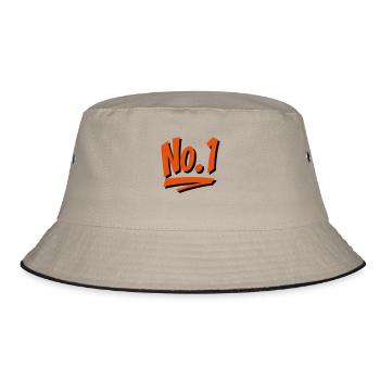 Number 1 - Bucket Hat - khaki/black - Front