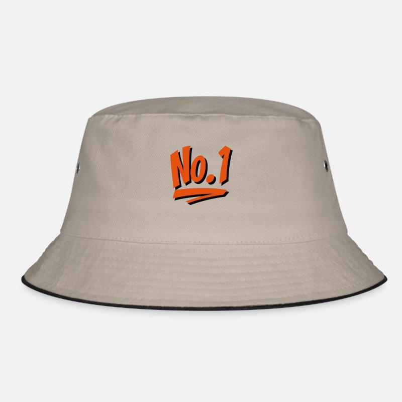 Number 1 - Bucket Hat - khaki/black