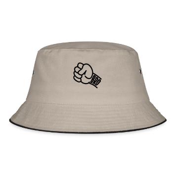 Bro - Bucket Hat - khaki/black - Front
