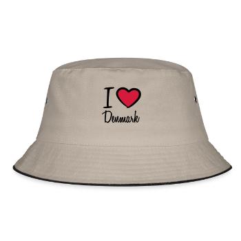 I Love Denmark Danmark Logo - Bob - kaki/noir - Devant