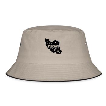 persian_ko1 - Bucket Hat - Khaki/Schwarz - Vorne