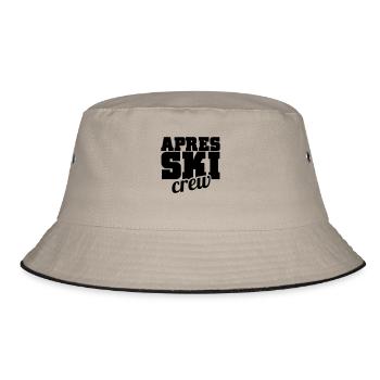 apres ski - Bucket Hat - Khaki/Schwarz - Vorne