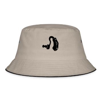 Hörgerät_pa7 - Bucket Hat - Khaki/Schwarz - Vorne
