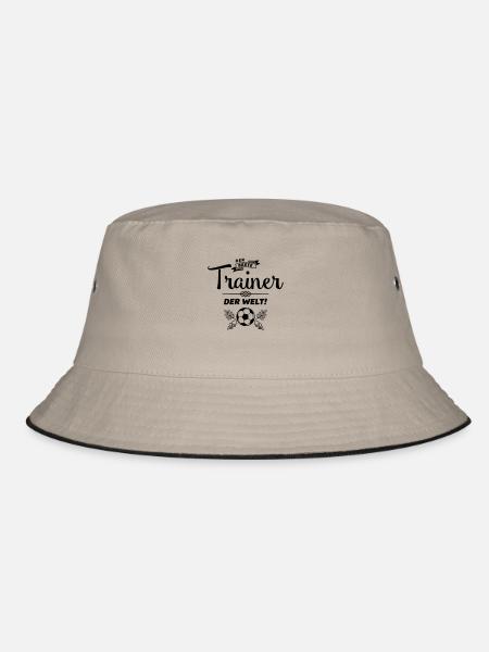 der beste trainer - Bucket Hat - Khaki/Schwarz