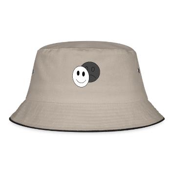 Happy mask of depression - Bucket Hat - khaki/black - Front