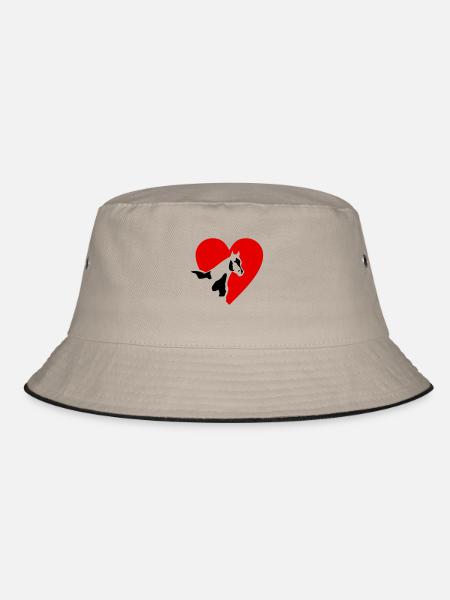 Paint Horse - Bucket Hat - Khaki/Schwarz - Vorne
