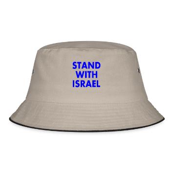 Stand with israel - Bob - kaki/noir - Devant