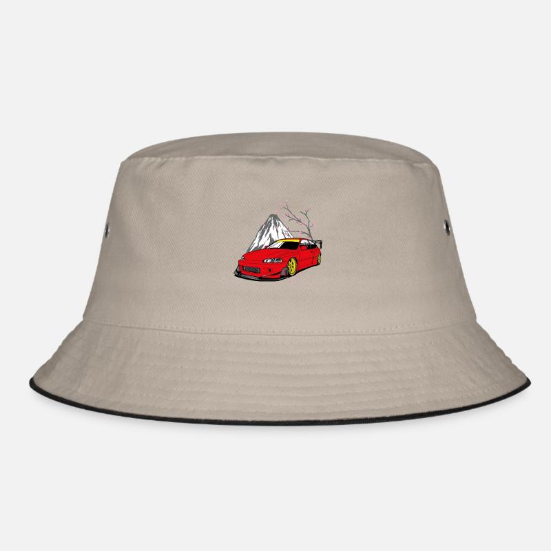 Car with mountain Bucket Hat