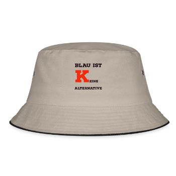 Blau ist keine Alternative - Bucket Hat - Khaki/Schwarz - Vorne