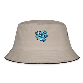 Cowboy Funny Women Hat Wild Western Rodeo Music - Bucket Hat - khaki/black - Front
