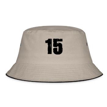 15 - Bucket Hat - khaki/black - Front