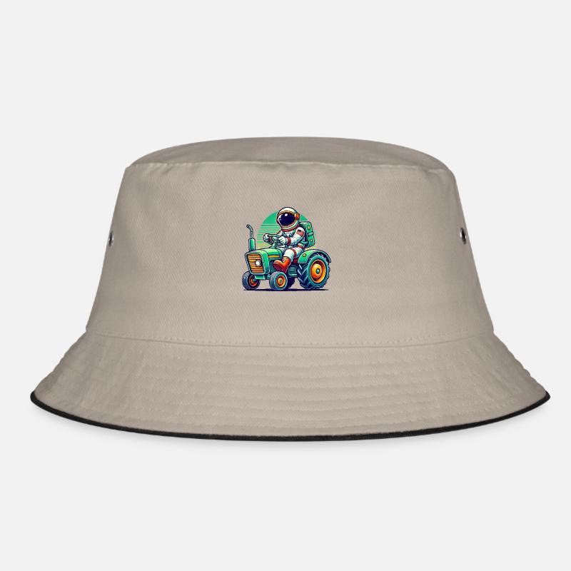 Astronaut Tractor Bucket Hat