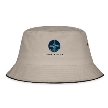 COOL TSHIRT, POWER OF THE SEA - Bucket Hat - khaki/black - Front