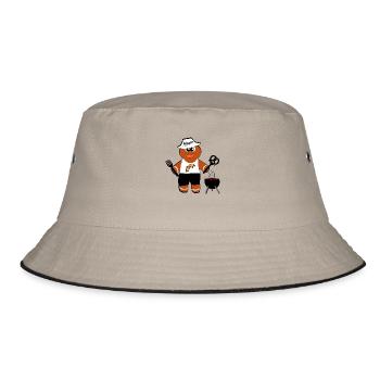 BBQ Annele - Bucket Hat - khaki/black - Front