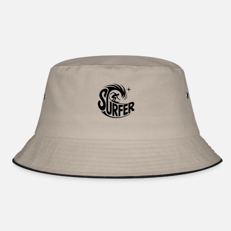 Surfer - Cool Surfer Logo Bucket Hat