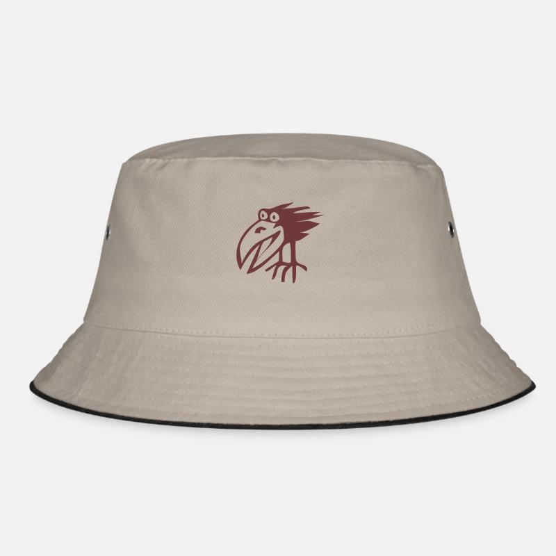 Schraege Vogel - Bucket Hat - Khaki/Schwarz