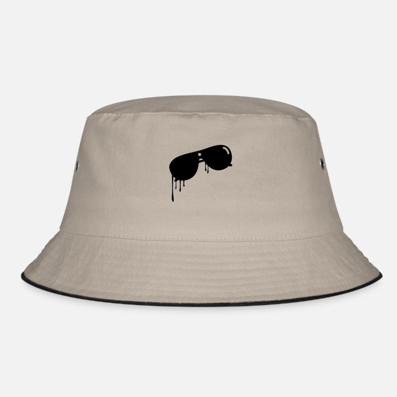 sunglasses - Bucket Hat - khaki/black