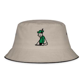 Hunter - Bucket Hat - khaki/black - Front