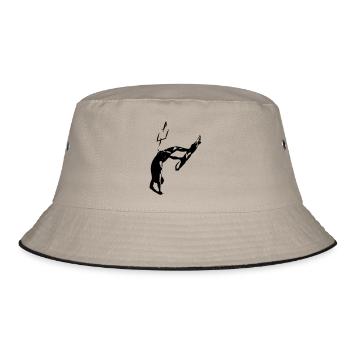 Kiter - Dead Man - Bucket Hat - Khaki/Schwarz - Vorne