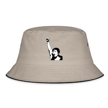Feminismus - Bucket Hat - Khaki/Schwarz - Vorne