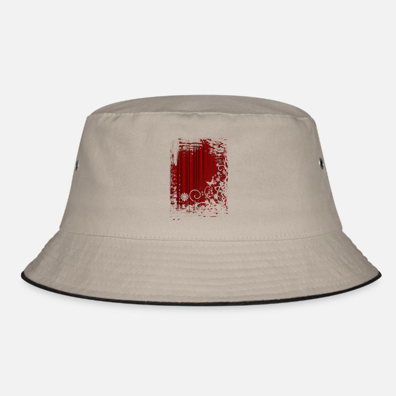 background rotes_muster Bucket Hat