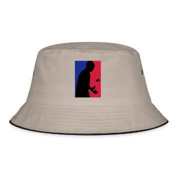 Flip Cup - Bucket Hat - Khaki/Schwarz - Vorne
