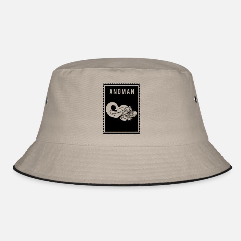 Anoman - Wayang - Bucket Hat - khaki/black