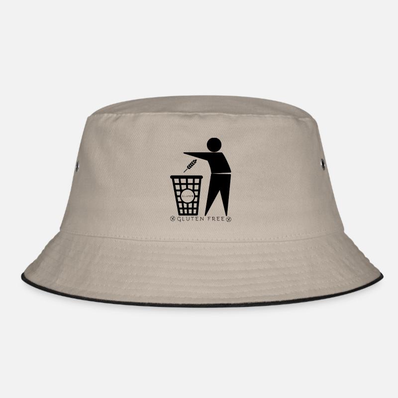 Gluten container (black) Bucket Hat