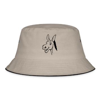 Ass - Bucket Hat - khaki/black - Front