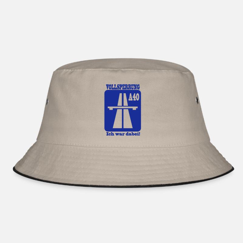 Full blocking A40 - I was there 1F - Bucket Hat - khaki/black