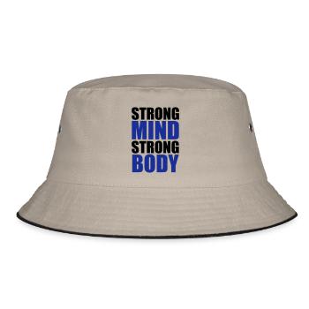 Strong - Bucket Hat - khaki/black - Front