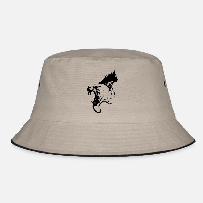 dark_dog_vector Bucket Hat