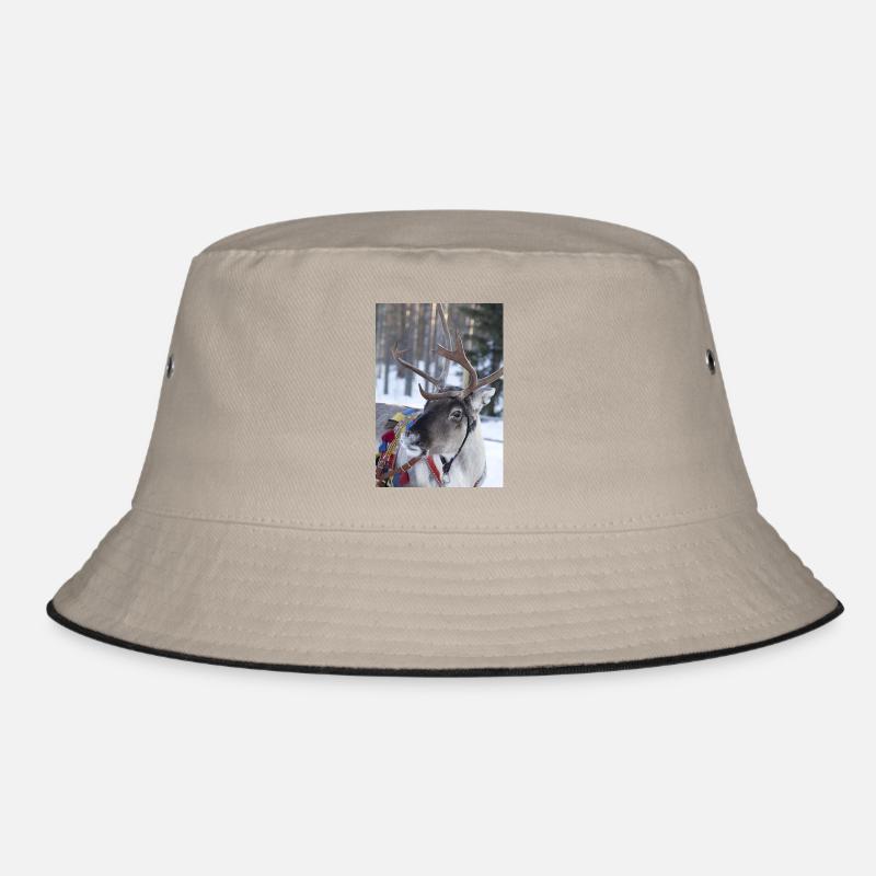 Reindeer - Bucket Hat - khaki/black