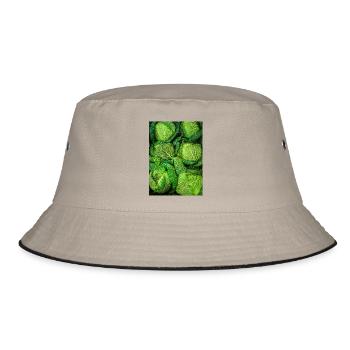 Cabbage Cabbage - Bucket Hat - khaki/black - Front