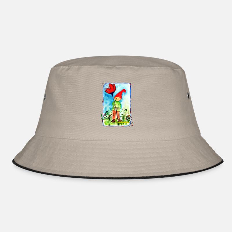 Zwerg - Bucket Hat - Khaki/Schwarz