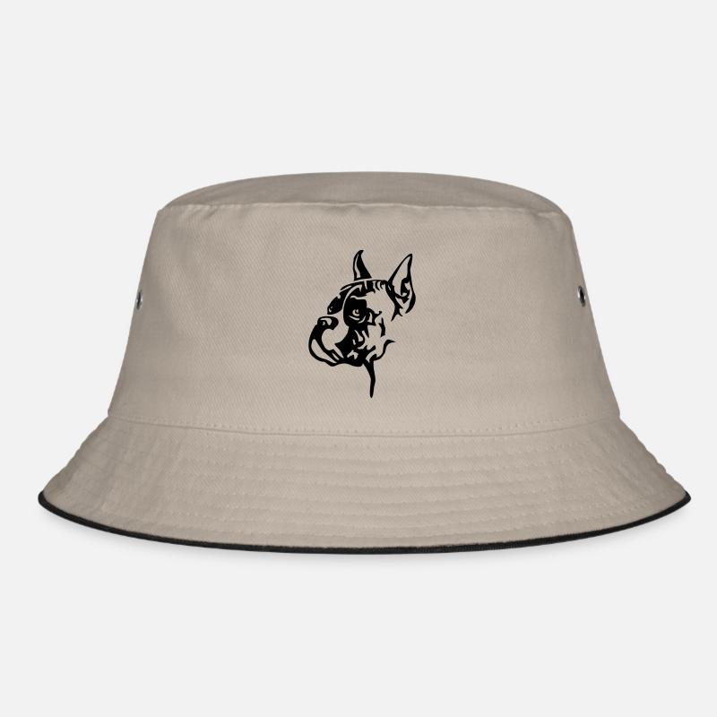 Docked boxer head Bucket Hat