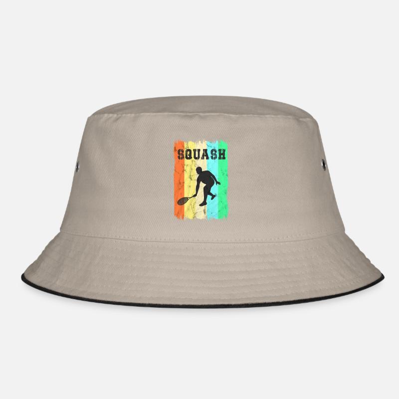 Squash Sport Design Bucket Hat