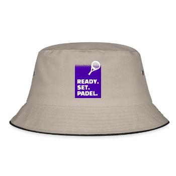 Padel Game Statement Training Tournament Racket Padel - Bucket Hat - khaki/black - Front