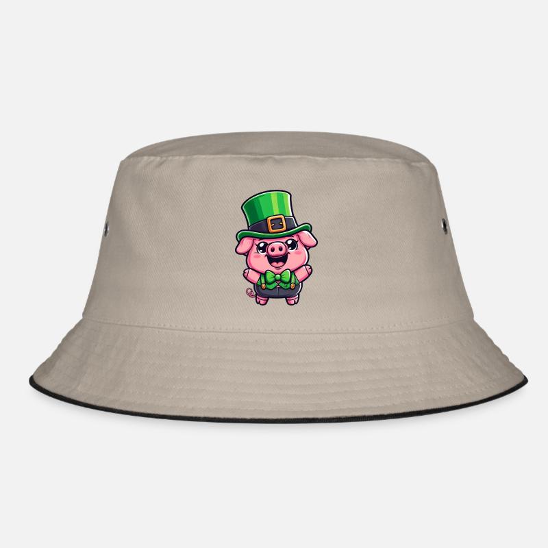 Dessin animé de cochon de la Saint-Patrick Bob