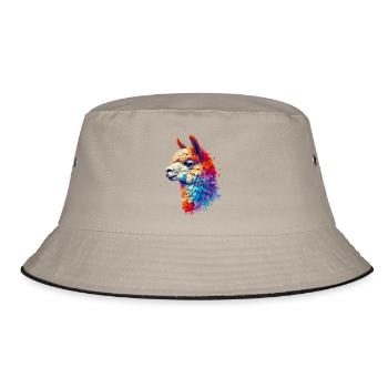 Alpaca - Bucket Hat - khaki/black - Front