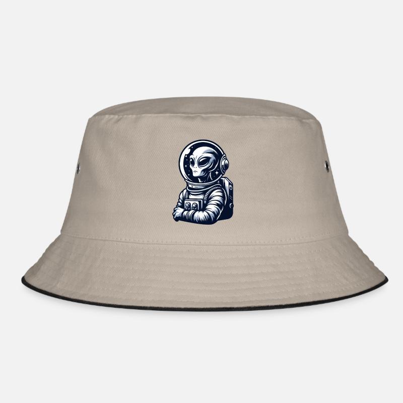 Astronaut meets proud alien Bucket Hat